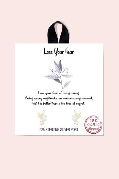 CHIC FASHION STERLING SILVER POST FASHION EARRING