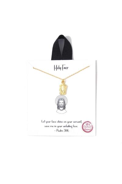Holy Face Charm Necklace