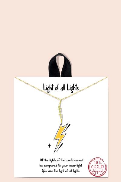 BLB LIGHT OF ALL LIGHTS PENDANT NECKLACE
