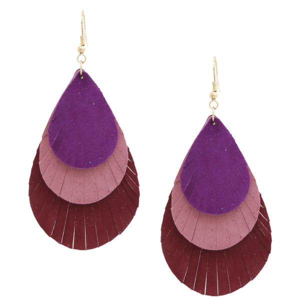 Triple Teardrop Dangle Earring
