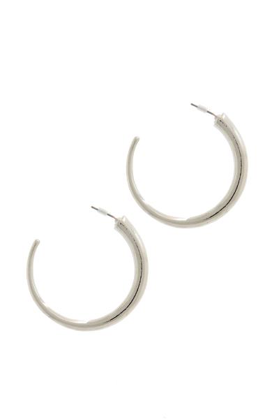 OPEN METAL HOOP EARRING