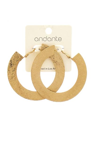 MODERN FLAT HOOP EARRING