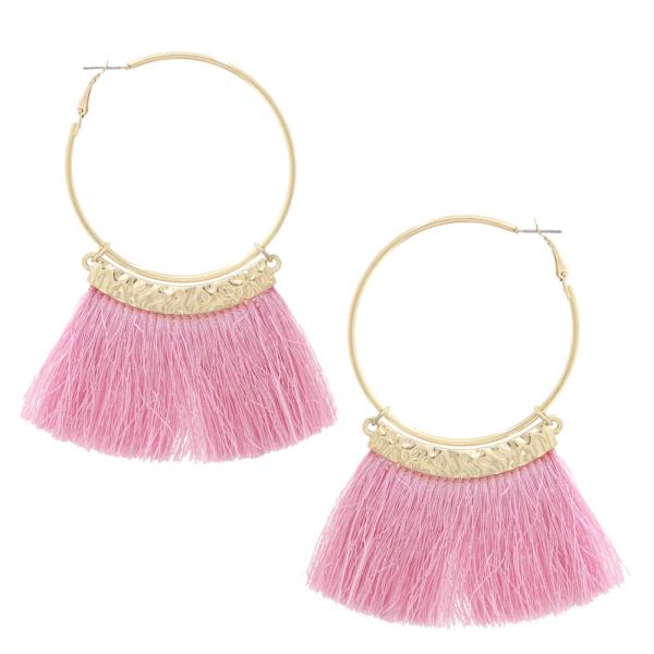 Tassel Hoop Earring