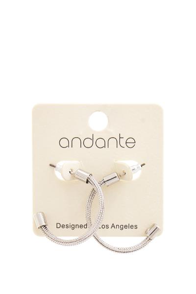 STYLISH CUTE 1.5 INCH OPEN HOOP EARRING