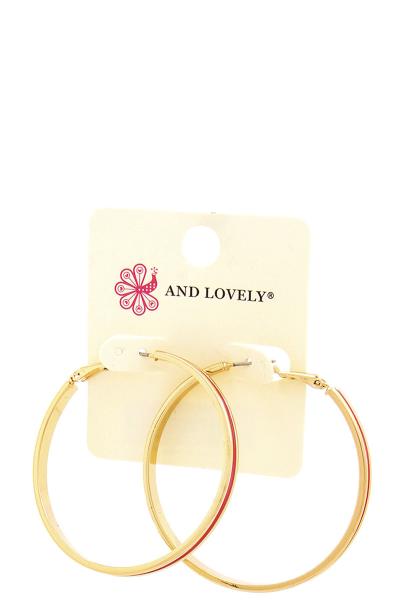 METAL HOOP EARRING