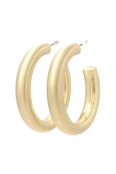 METAL OPEN HOOP EARRING