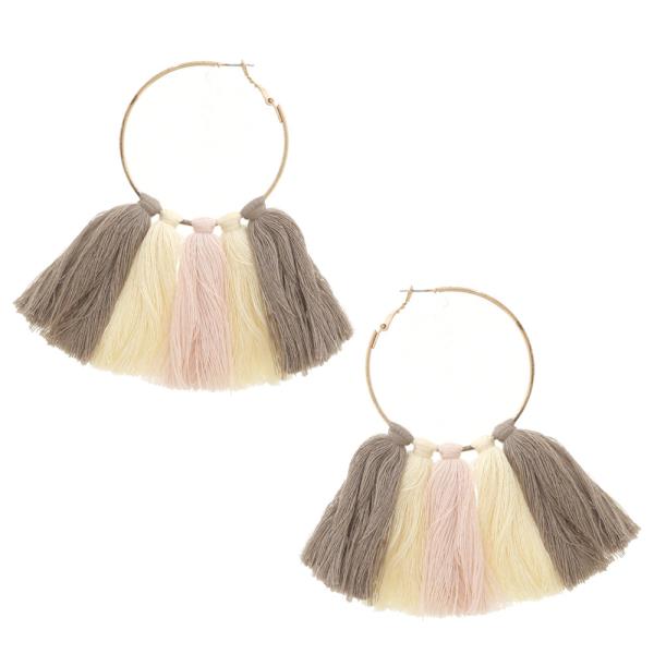 Tassel Hoop Earring