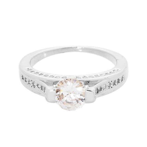 Gold Dipped CZ Stone Ring