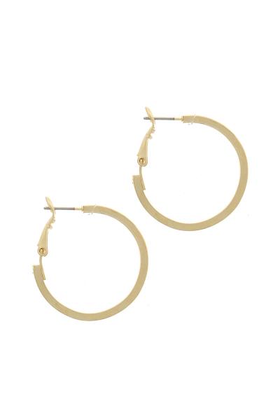METAL HOOP EARRING