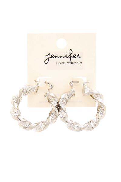 CUTE FASHION TWISTED RING DROP EARRING