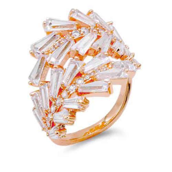 Crystal Stone Metal Ring