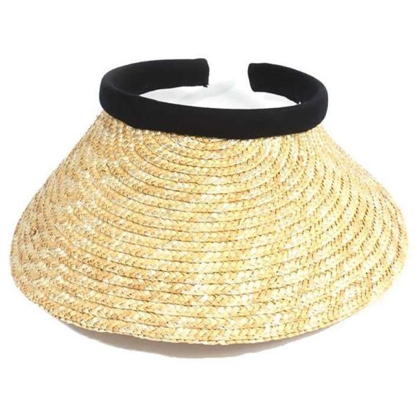 STRAW DESIGN VISOR HAT