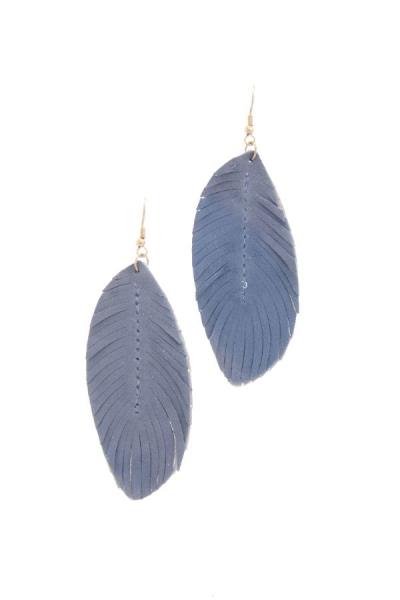 Genuine Leather Drop Earring