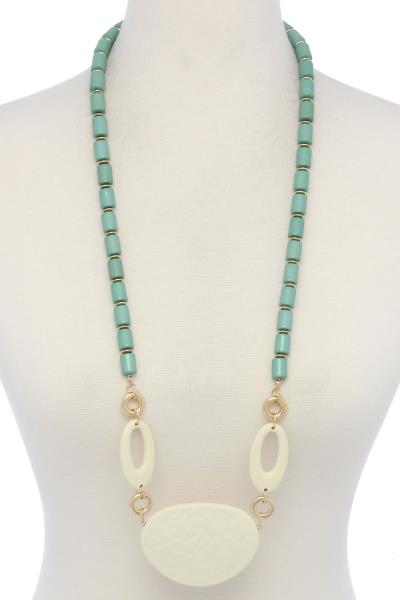 Oval Shape Pendant Necklace