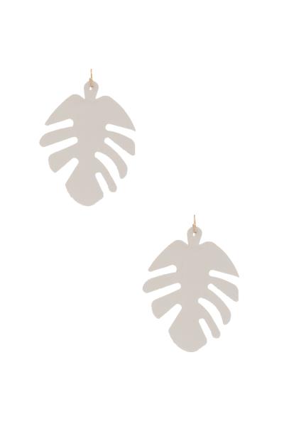 Leaf PU Leather Earring