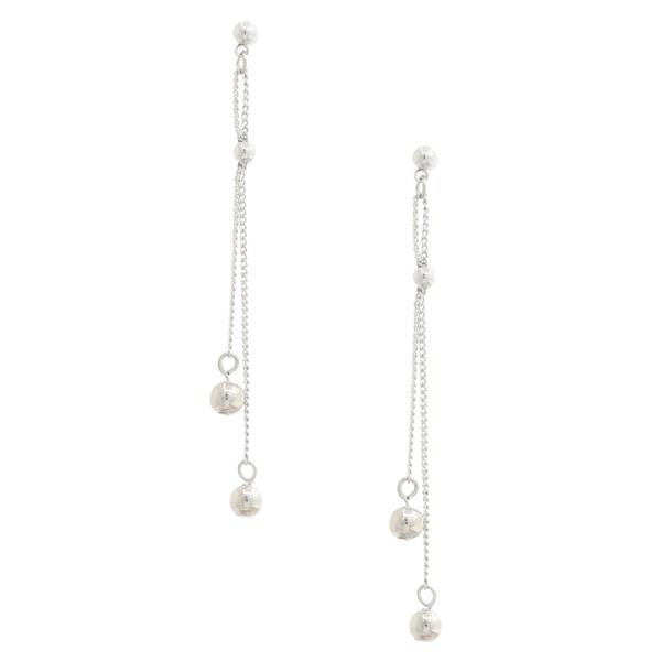 Ball Bead Chain Dangle Earring