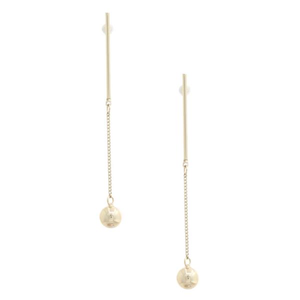 Ball Bead Dangle Earring
