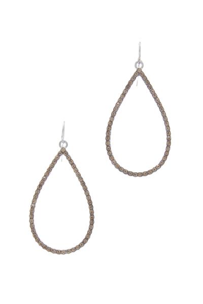 Rhinestone Teardrop Earring