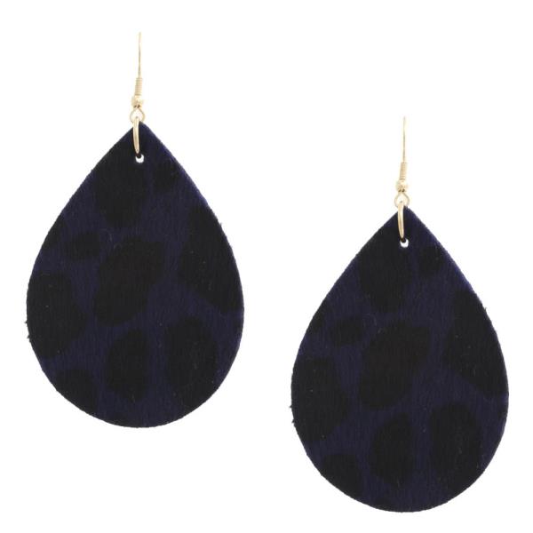 Animal Print Teardrop Earring