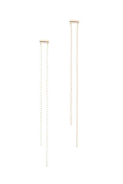 Double Metal Ball String Earring