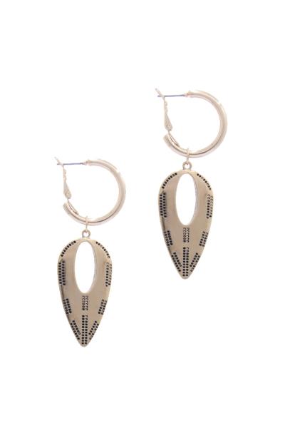 Metal Drop Earring