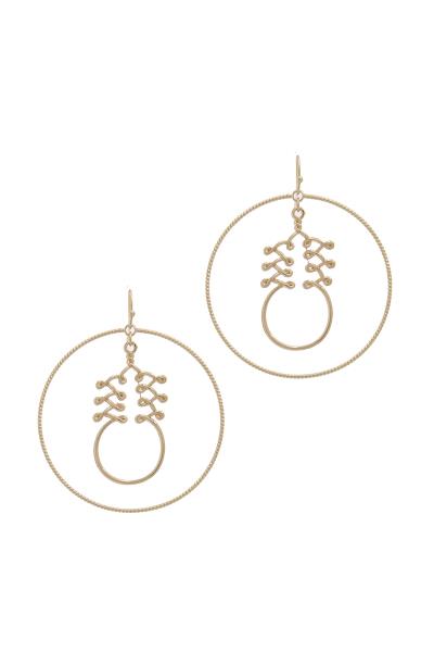 Caged Pineapple Metal Earring