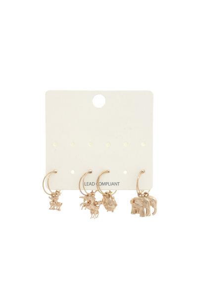 Assorted Metal Earring Set