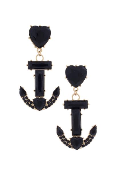 Heart Anchor Earring