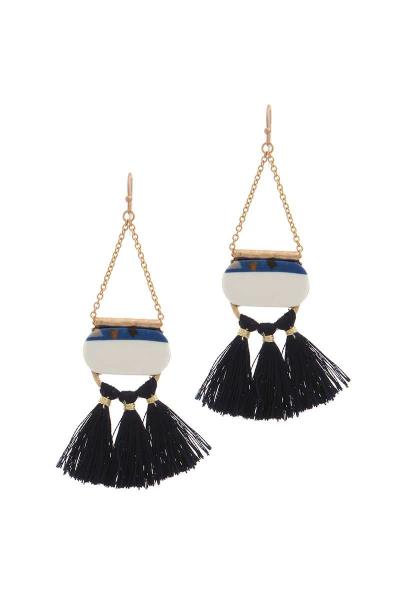 Chic Triple Tassel Drop Earring