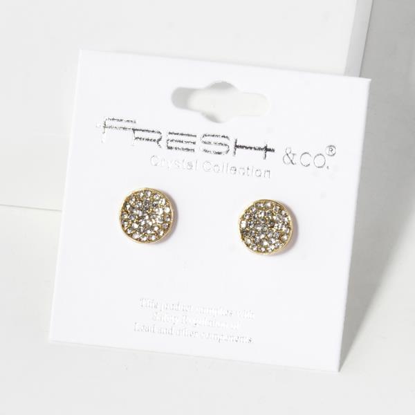 Round Crystal Earring
