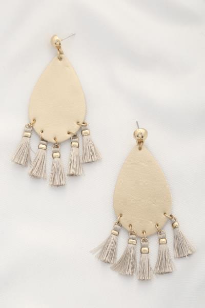 Teardrop Tassel Dangle Earring