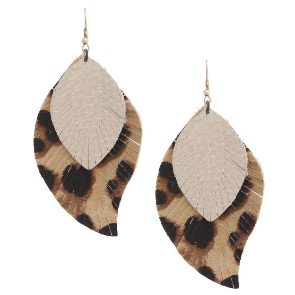 Animal Print Dangle Earring
