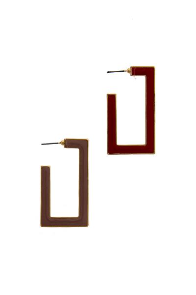 Modern Stylish Two Color Earring