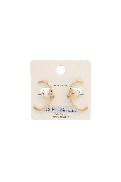 Curve Metal Bar Earring