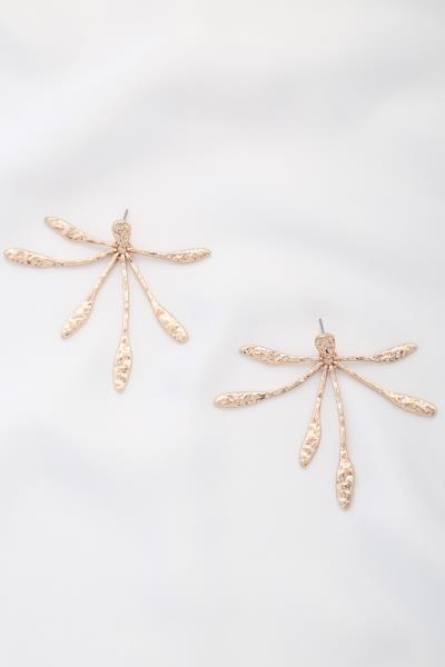 Hammered Metal Earring