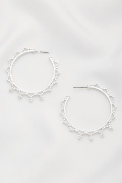 Metal Open Hoop Earring
