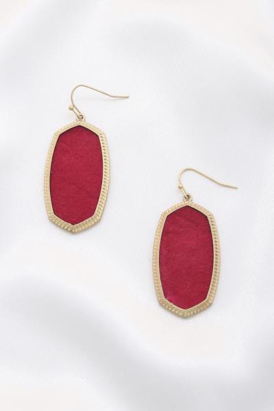 Felt Texture Dangle Earring