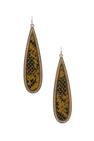 Long Teardrop Shape Earring