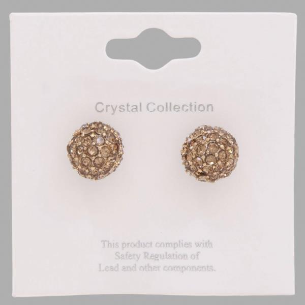 Pearl Bead Ball Earring