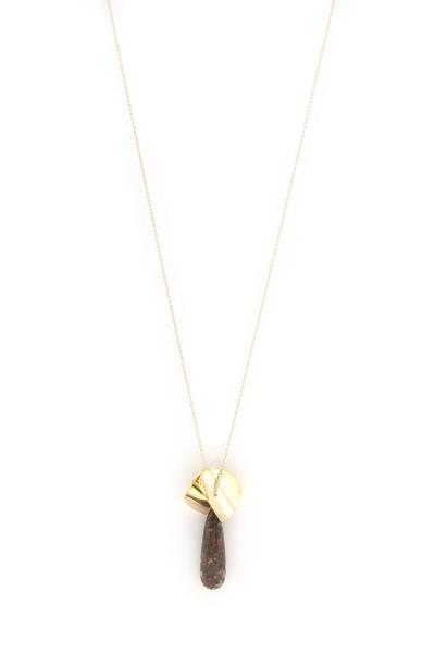 LONG TEARDROP PENDANT NECKLACE