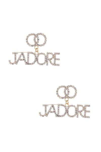 Double Circle Jadore Dangle Earring