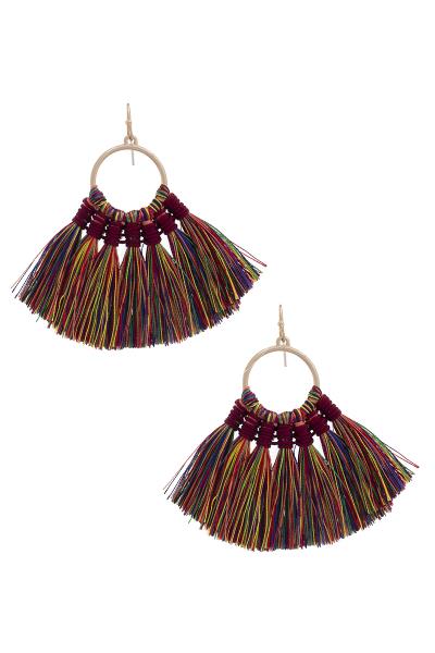 Metal Ring Dangle Earring
