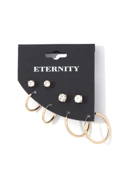 PULL THROUGH HOOP EARRING SET