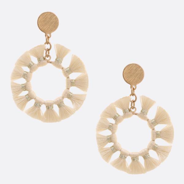 Tassel Round Dangle Earring