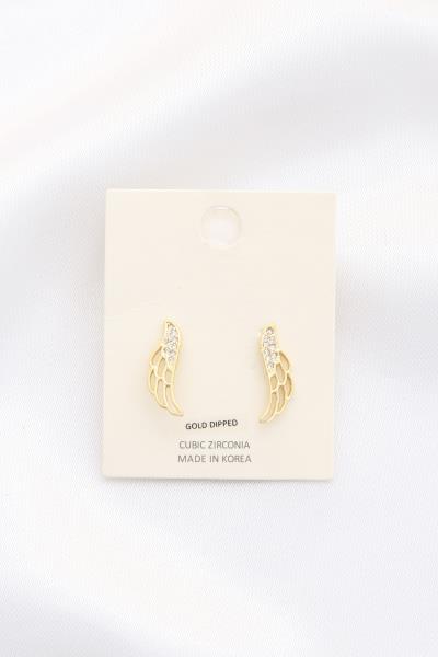 Wings Rhinestone Stud Earring