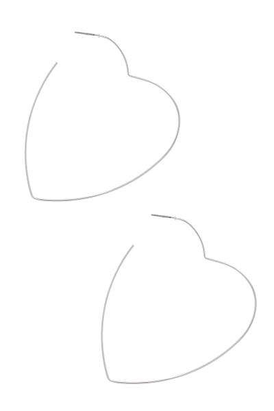 THIN HEART EARRING