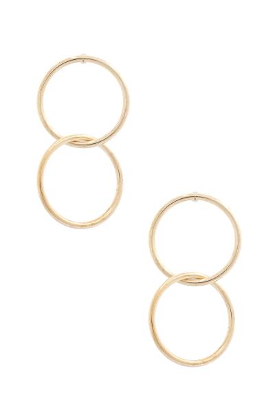 Double Circle Link Earring