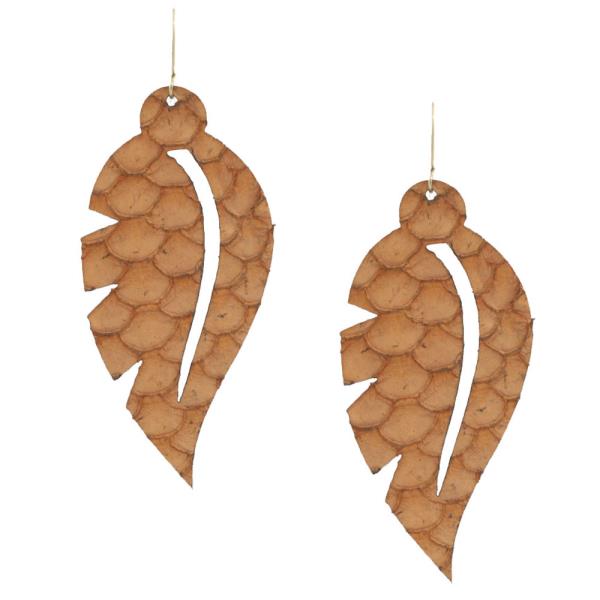 Genuine Leather Dangle Earring