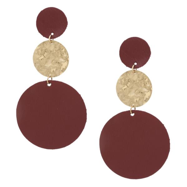 Triple Round Link Dangle Earring