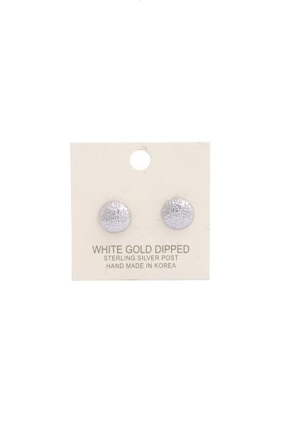 Texture Dome Metal Earring